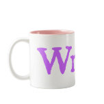 Writer Two-Tone Mug (lavender lettering)