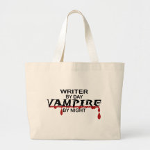 Writer Vampire by Night Bag