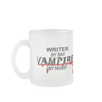 Writer Vampire by Night Mugs