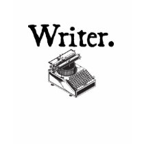 Writer. With Type Writing Machine t-shirts