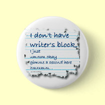 Writers Block Excuses buttons