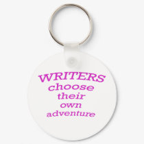 Writers Choose their own Adventure keychains by chickollage Writers Choose their own Adventure keychains