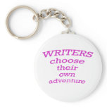 Writers Choose their own Adventure keychains