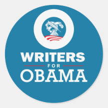 Writers for Obama Sticker
