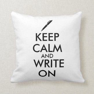 Writers Gifts Keep Calm and Write On Pen Custom