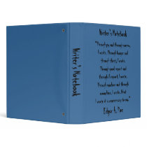 Writer's Notebook - Edgar Allan Poe binders by JoieGirl Writer's Notebook - Edgar Allan Poe binders