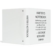 Writer's Notebook - George Bernard Shaw binders by JoieGirl Writer's Notebook - George Bernard Shaw binders