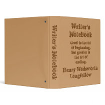 Writer's Notebook - Henry Wadsworth Longfellow binders by JoieGirl Writer's Notebook - Henry Wadsworth Longfellow binders