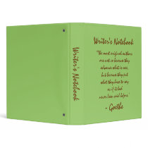 Writer's Notebook - Johann Wolfgang von Goethe binders by JoieGirl Writer's Notebook - Johann Wolfgang von Goethe binders