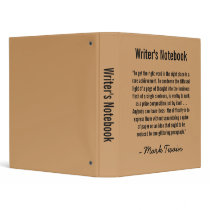 Writer's Notebook - Mark Twain binders by JoieGirl Writer's Notebook - Mark Twain binders