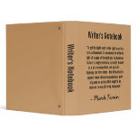 Writer's Notebook - Mark Twain binders