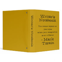 Writer's Notebook - Mark Twain II binders by JoieGirl Writer's Notebook - Mark Twain II binders