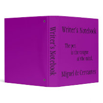 Writer's Notebook - Miguel de Cervantes binders by JoieGirl Writer's Notebook - Miguel de Cervantes binders