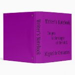 Writer's Notebook - Miguel de Cervantes Binders