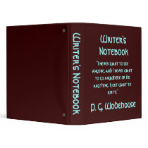 Writer's Notebook - P.G. Wodehouse binders