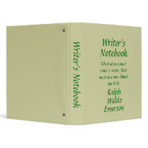 Writer's Notebook - Ralph Waldo Emerson binders by JoieGirl Writer's Notebook - Ralph Waldo Emerson binders