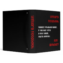 Writer's Notebook - Ray Bradbury binders by JoieGirl Writer's Notebook - Ray Bradbury binders