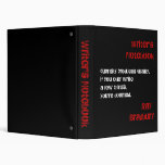 Writer's Notebook - Ray Bradbury Binders