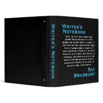Writer's Notebook - Ray Bradbury II binders by JoieGirl Writer's Notebook - Ray Bradbury II binders