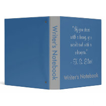 Writer's Notebook - T. S. Eliot binders