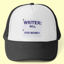 Writers Will for Money hats