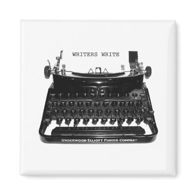 Writers Write Typewriter Magnet