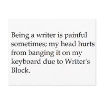 WritersBlock postcards