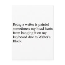 WritersBlock postcards