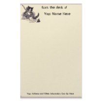 Writing Cat Stationery