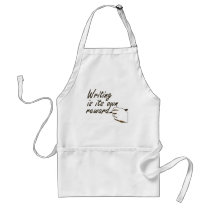 Writing is Its Own Reward aprons by words_plus_paper Writing is Its Own Reward aprons