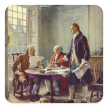 Writing of the Declaration of Independence Stickers