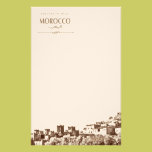 Writing Paper Moroccan Kasbah stationery