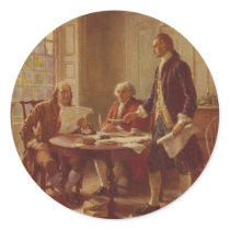 Writing the Declaration of Independence by Ferris Sticker