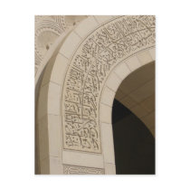 written arch post card
