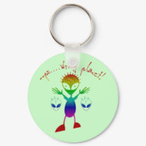 Wrong Planet Alien Keychain