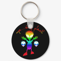 Wrong Planet Alien Keychain
