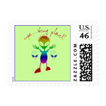 Wrong Planet Alien Stamps