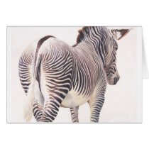 "Wrong Way" Zebra Wildlife Watercolor cards