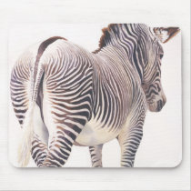 "Wrong Way" Zebra Wildlife Watercolor mousepads by PaulJacksonart "Wrong Way" Zebra Wildlife Watercolor mousepads