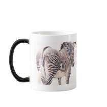 "Wrong Way" Zebra Wildlife Watercolor mugs by PaulJacksonart "Wrong Way" Zebra Wildlife Watercolor mugs