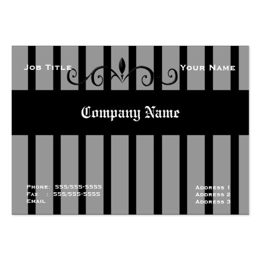Wrought Iron Fence Business Cards (front side)