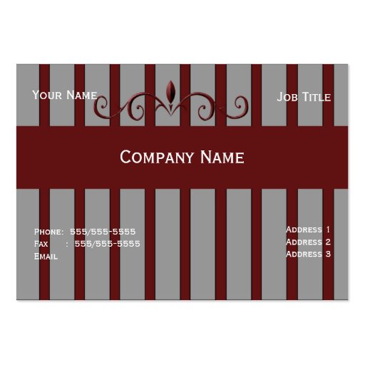 Wrought Iron Fencing Business Cards (front side)