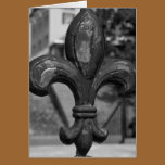 Wrought Iron Fleur de lis Greeting Card cards