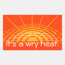 Wry Heat | Sticker | Customizable