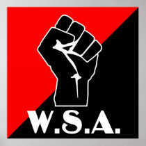 wsa fist logo posters