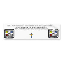 WSCIRO FAITH TALKS LIVE PRAYER BUMPER STICKER
