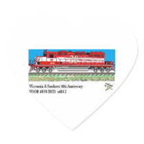WSOR 4030 Heart Sticker