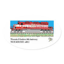 WSOR 4030 Oval Sticker