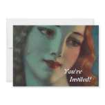 WT Benda Art Deco Lady Personalized Invites
