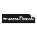 WTCDEMOLITION.COM bumper stickers